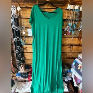 Zenana Green T-Shirt Maxi Dress